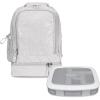 imageBentgo Kids 5Compartment Lunch Box With Kids 2in1 Backpack amp Insulated Lunch Bag Glitter Edition  Silver