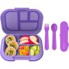 imageBentgo Kids Chill Lunch Box With Kids Reusable Plastic Utensils Purple