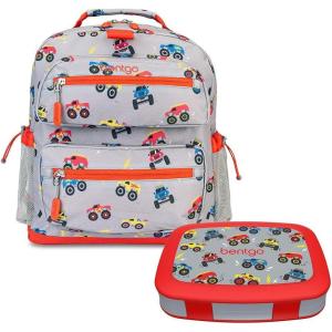 imageBentgo Kids 14 Backpack Set With Kids Prints Lunch Box Trucks