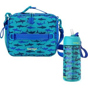 imageBentgo Kids Lunch Bag Set Water Bottle  New amp Improved 2023 Shark